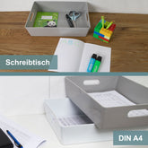 Ordnungsbox - DINA4 - 35x26x8cm - 6 Liter - Ordnungskorb - Schubladenorganizer Organizerbox - Ordnungssystem - Aufbewahrung